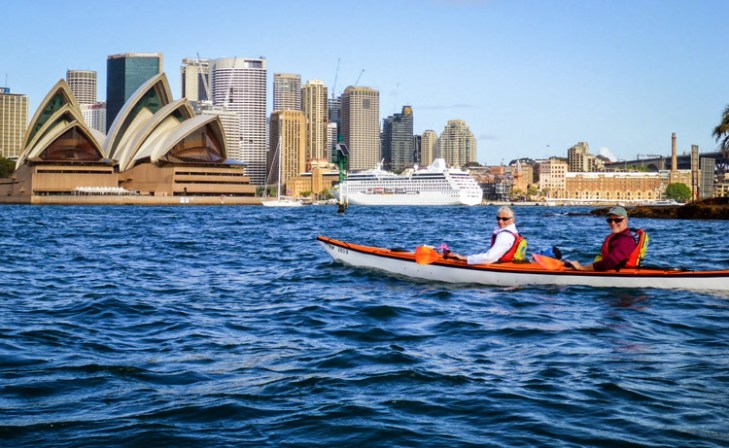 Paddling in Sydney harbour Photos by Patrick
