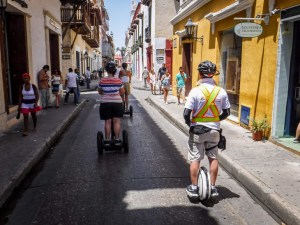 Jahir on his ninebot one